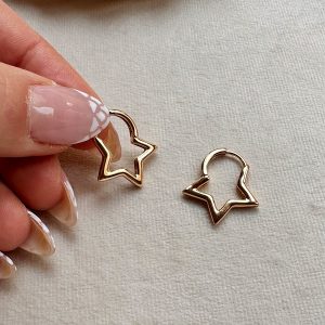 گوشواره آبکاری طلا ستاره