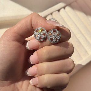 گوشواره جواهری روکش رادیوم