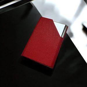 جاکارتی زنانه مگنتی چرم و استیل رنگ قرمز