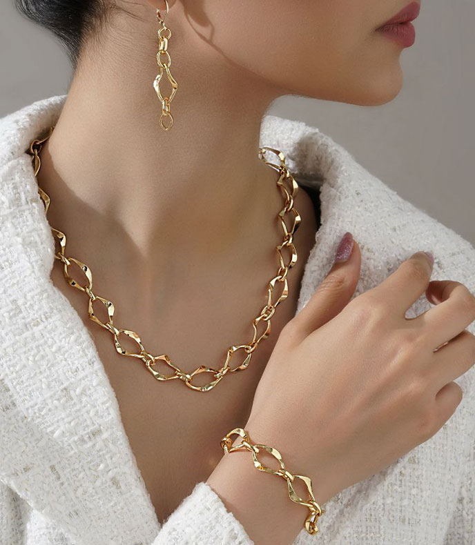 بدلیجات طرح طلا رنگ ثابت