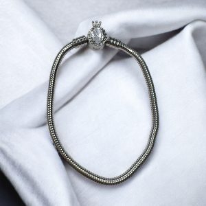 دستبند زنانه پایه پاندورا مدل حک شده 2