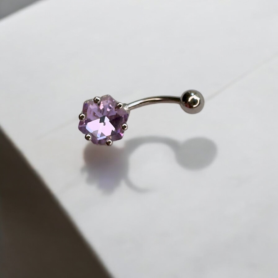 پیرسینگ ناف مدل سواروسکی