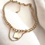 گردنبند ژوپینگ مدل کارتیر آویز قلب