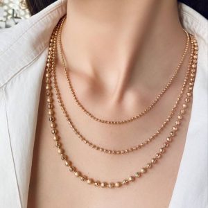 گردنبند ژوپینگ مدل گوی البرنادو  در سه سایز