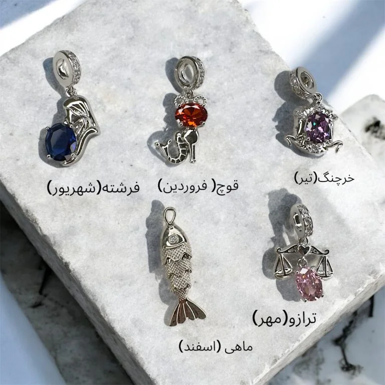 چارم پاندورا استیل سری ماه تولد