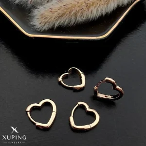 گوشواره ژوپینگ حلقه ای مدل قلبی
