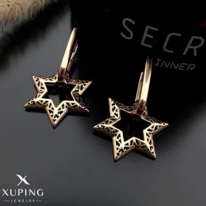 گوشواره ژوپینگ حلقه ای مدل ستاره 4