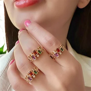 انگشتر  ژوپینگ مدل مولتی کالر۱
