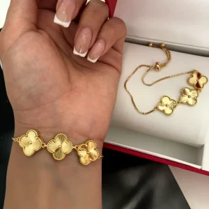 دستبند کراواتی ونکلیف برند NYH روکش طلا