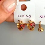 گوشواره ژوپینگ مدل توت فرنگی