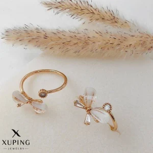 انگشتر ژوپینگ مدل پروانه کد 2286