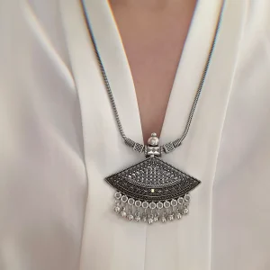 گردنبند هندی برنجی مدل  کستینگ