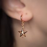 گوشواره ژوپینگ حلقه ای مدل ستاره