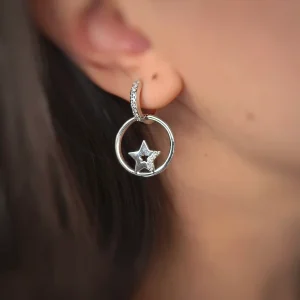 گوشواره جواهری مدل ستاره