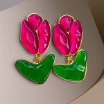 گوشواره رزینی مدل لاله 