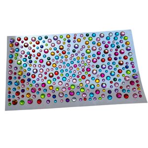 نگین چسبی بدن و مو ریز رنگی کد05