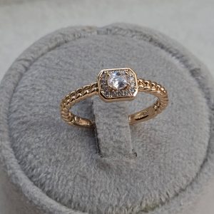 حلقه تک‌نگین ژوپینگ مدل xp1389