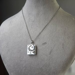 گردنبند لاکت عکس مدل ماه و ستاره
